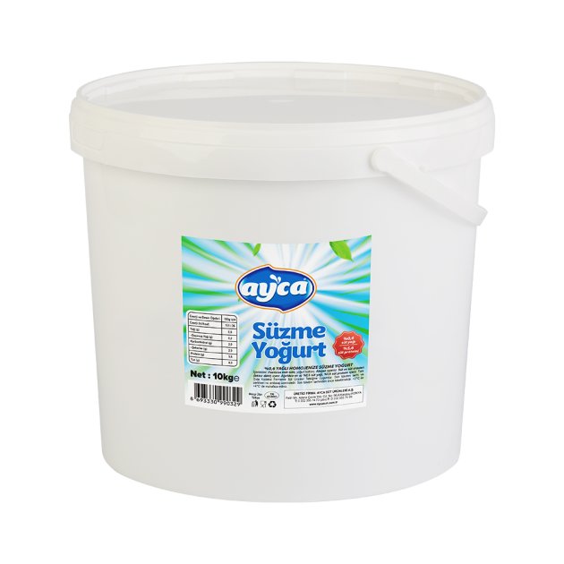 10 kg Az Yağlı Süzme Yoğurt