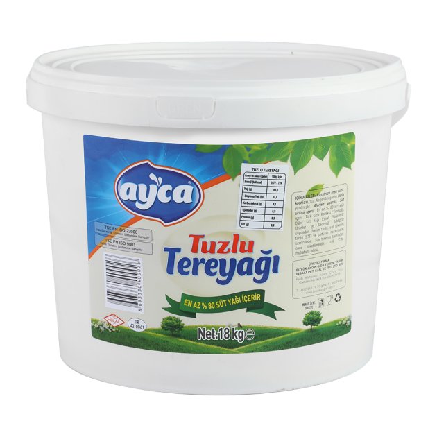 18 kg Kova Tereyağı (Tuzlu/Tuzsuz)
