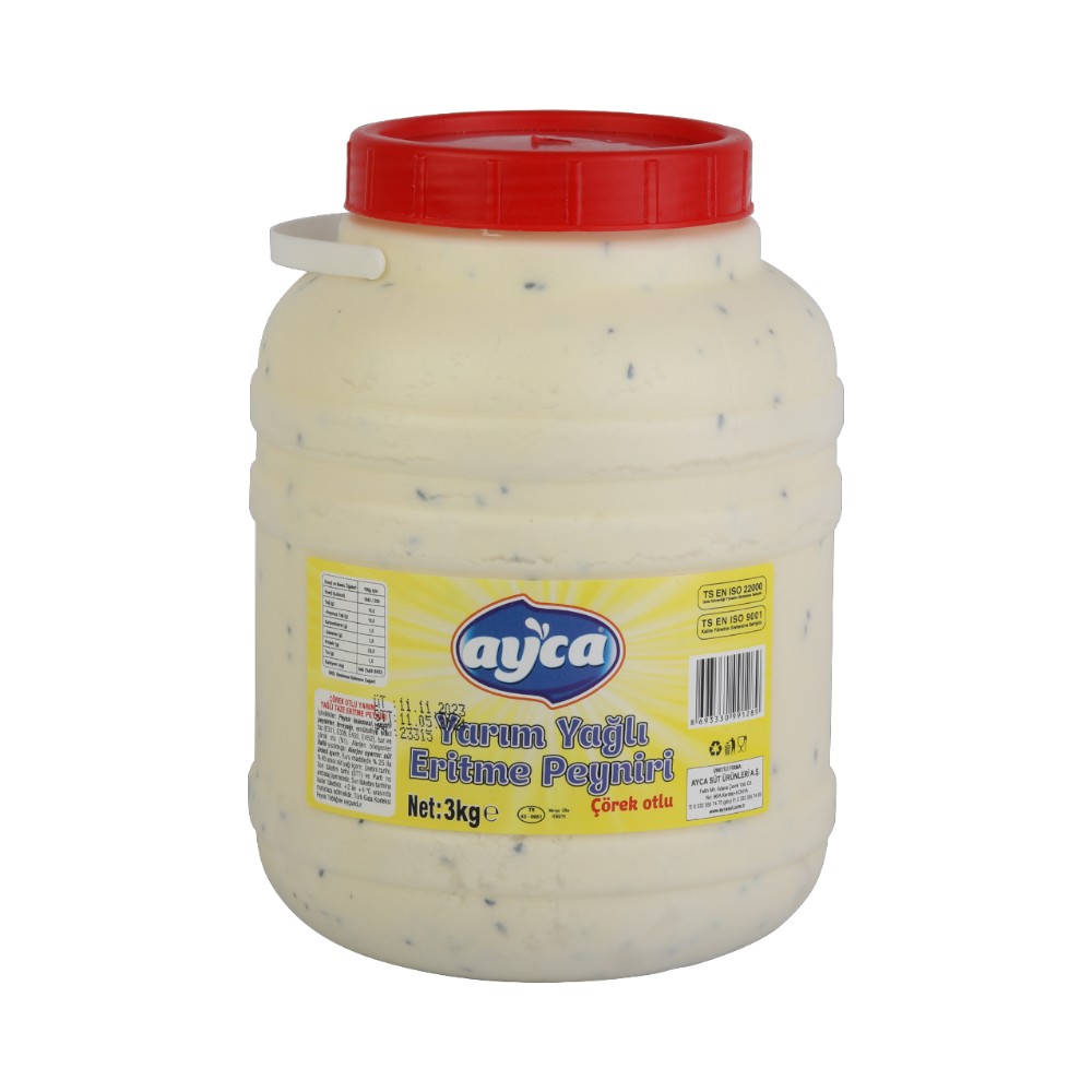 3000 gr Yarım Yağlı Eritme Peyniri Çörekotlu
