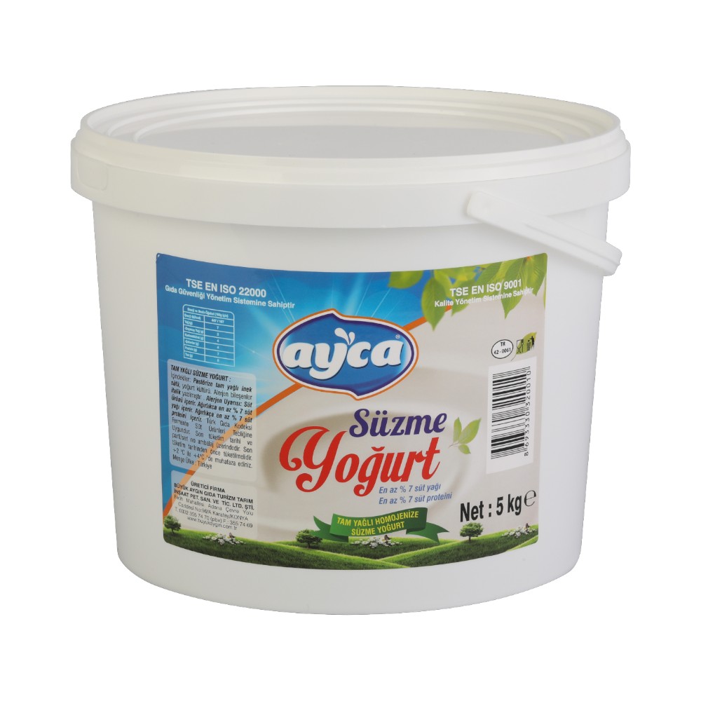 5 kg Tam Yağlı Süzme Yoğurt