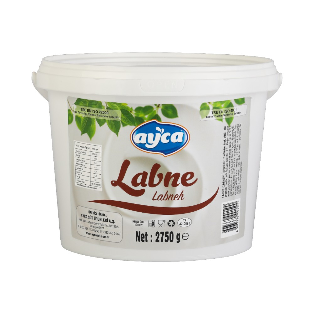 2750 gr Tam Yağlı Labne