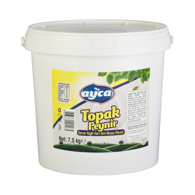 7,5 kg Yarım Yağlı Topak Peynir