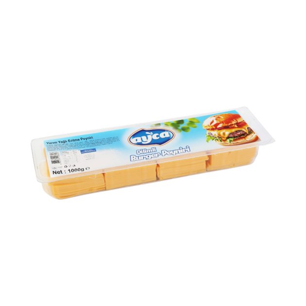 1000 gr Yarım Yağlı Dilimli Burger Peyniri