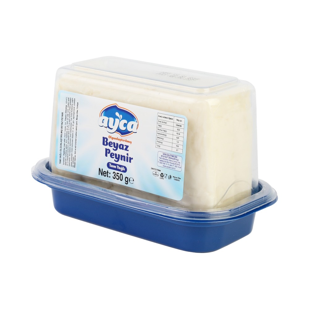 350 gr Olgunlaştırılmış Tam Yağlı Beyaz Peynir (Natürel)