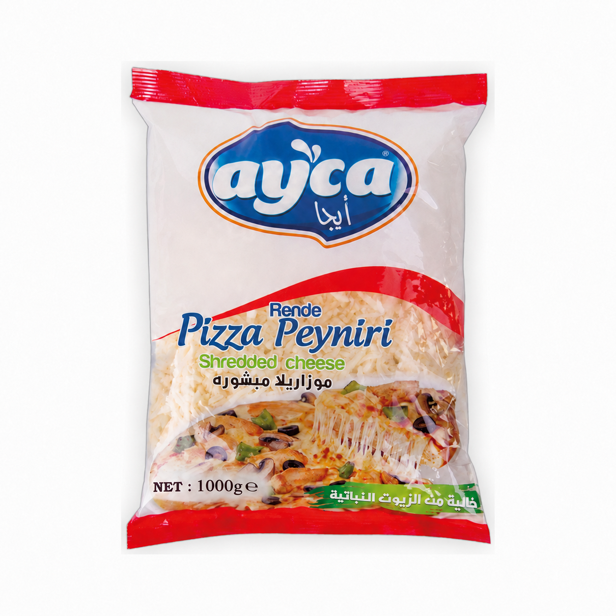 1000 gr Yarım Yağlı Rende Pizza Peyniri